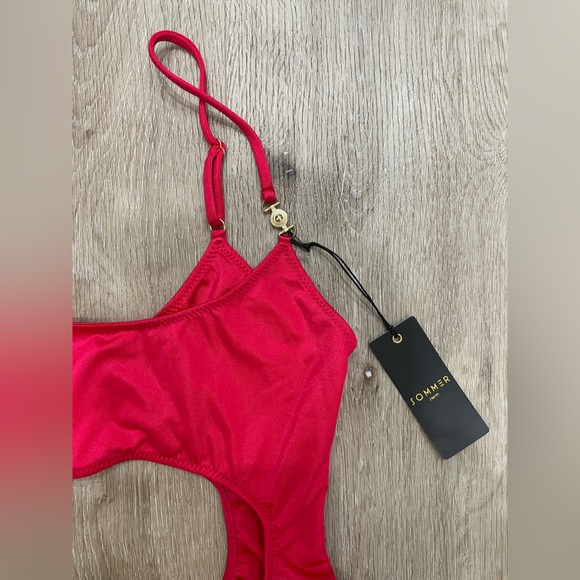 NWT Sommer Swim The Bonita in Magenta One-Piece Cut-Out Swimsuit Revolve - Picture 7 of 11